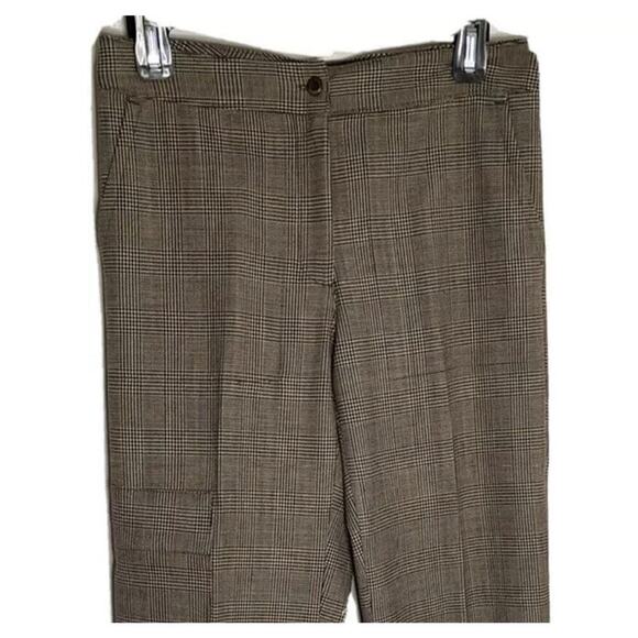 Vtg Lilly Pulitzer Wool Blend Houndstooth Trousers Pants Size 2 Light‎ Academia - Picture 2 of 11